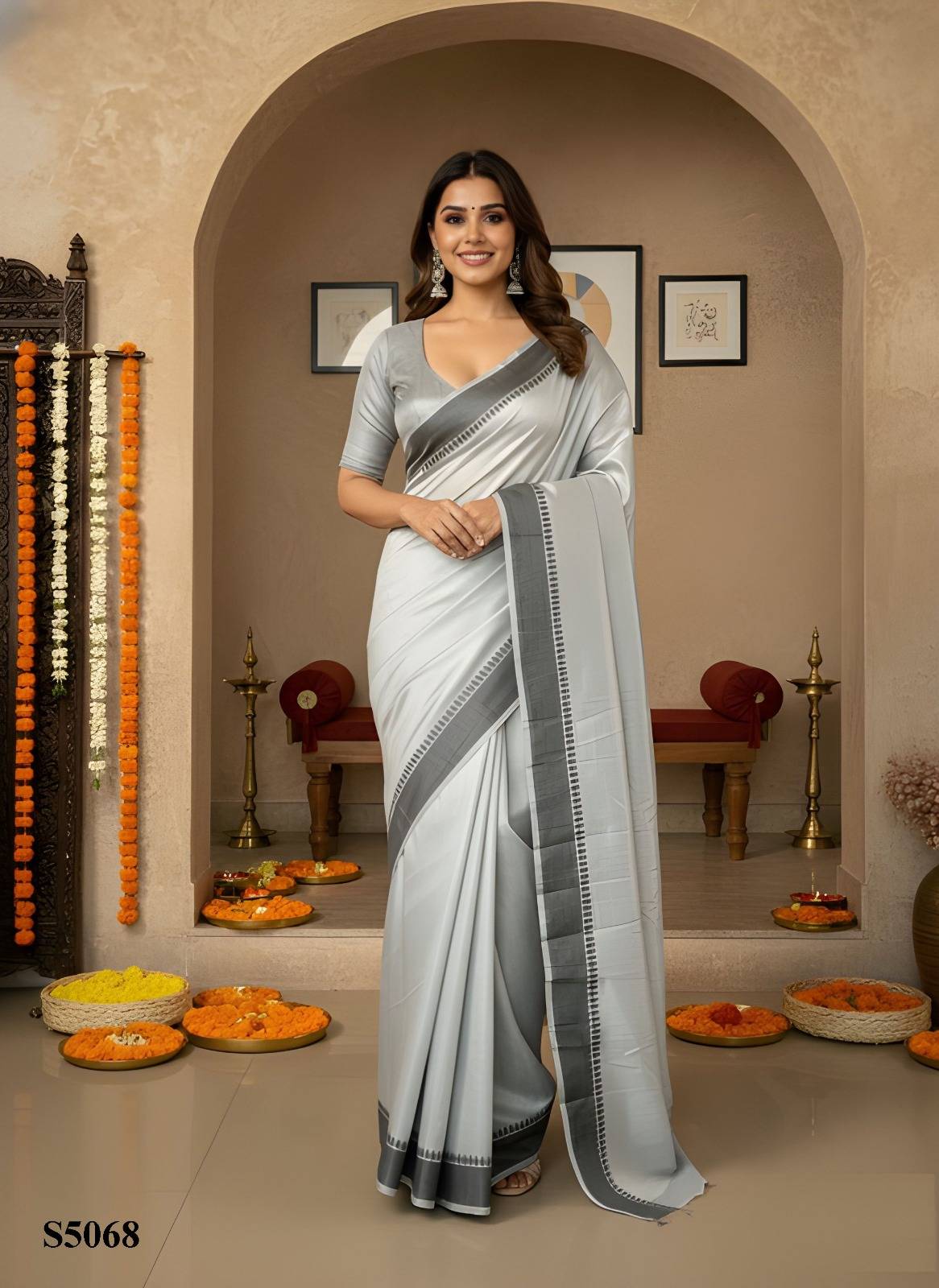 BAANI by Fashid  5067 to 5071 series Suits Colorful casual Wear Manipuri Kalam sarees At Wholesale